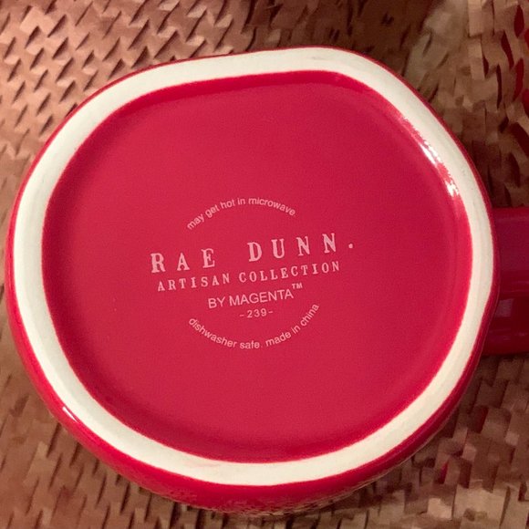 Rae Dunn #1 Teacher Mug - NEW Artesian Collection - Mug Cup Red Glossy Coffee - Picture 5 of 12